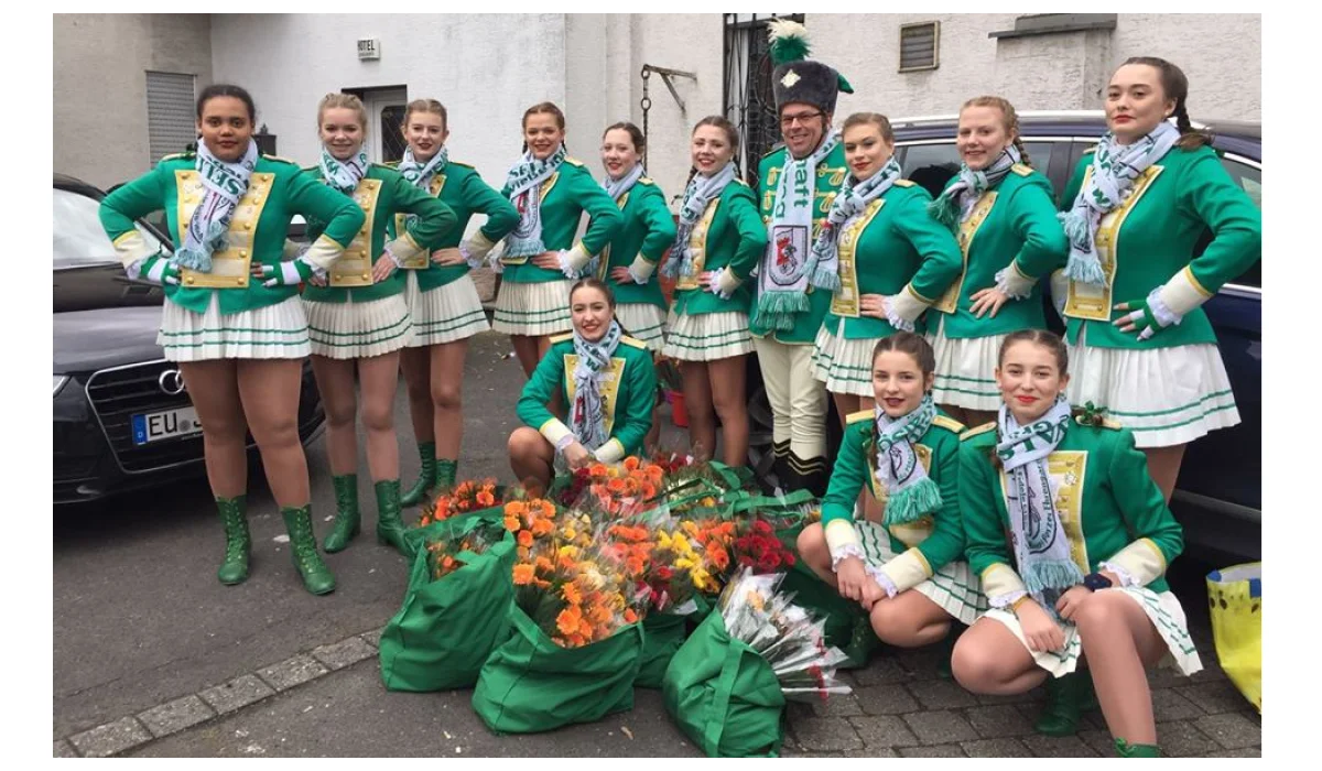 Grön-Wieß im Kölner Rosenmontagszug